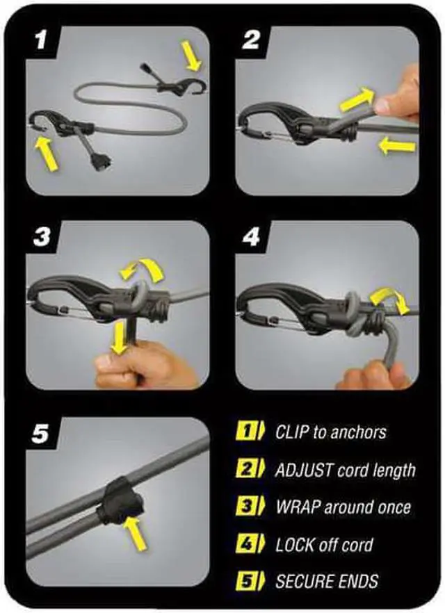 Alt view image 6 of 8 - #9 Knotbone Adjustable Bungee Cord - 10"~48"
