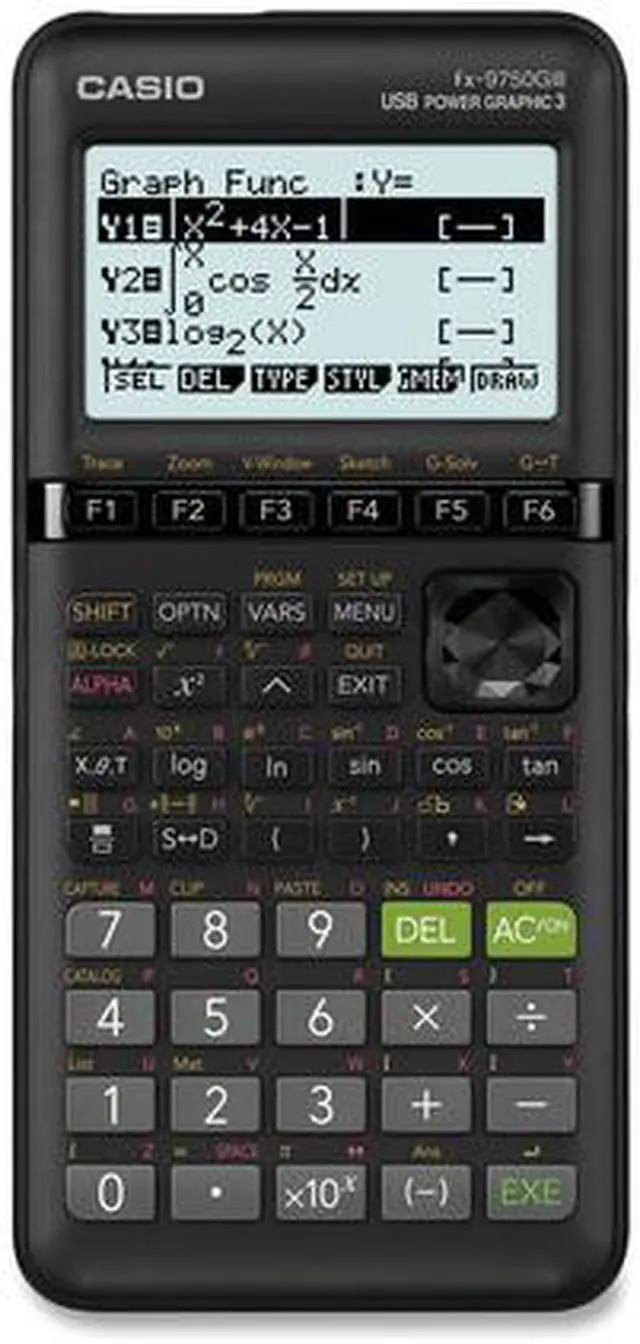 Alt view image 6 of 16 - Casio FX-9750GIII Graphing Calculator Black
