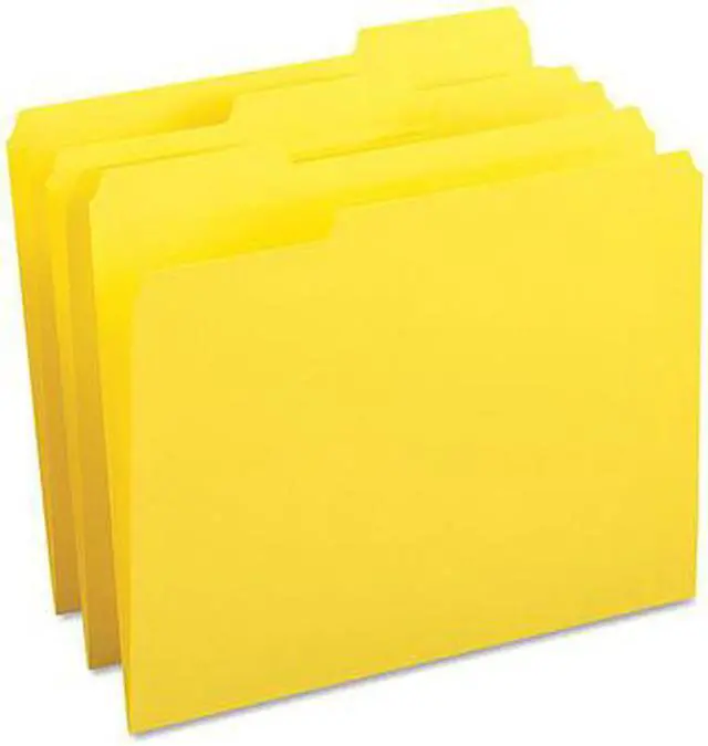 Alt view image 5 of 6 - Business Source File Folder 1-Ply 1/3 Cut Assorted Tabs Letter 100/BX YW 65778