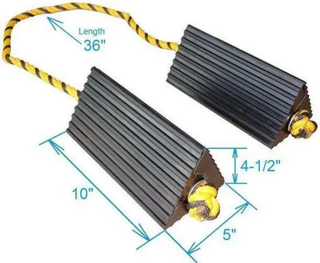 Alt view image 2 of 2 - ZORO SELECT 3W666 Airplane Chock,5 1/8 In Depth