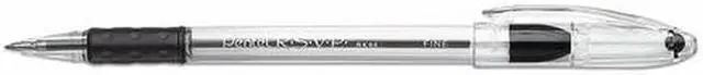 Alt view image 5 of 14 - Pentel R.S.V.P. Stick Ballpoint Pen .7mm Translucent Barrel Black Ink 24/Pack BK90ASW2