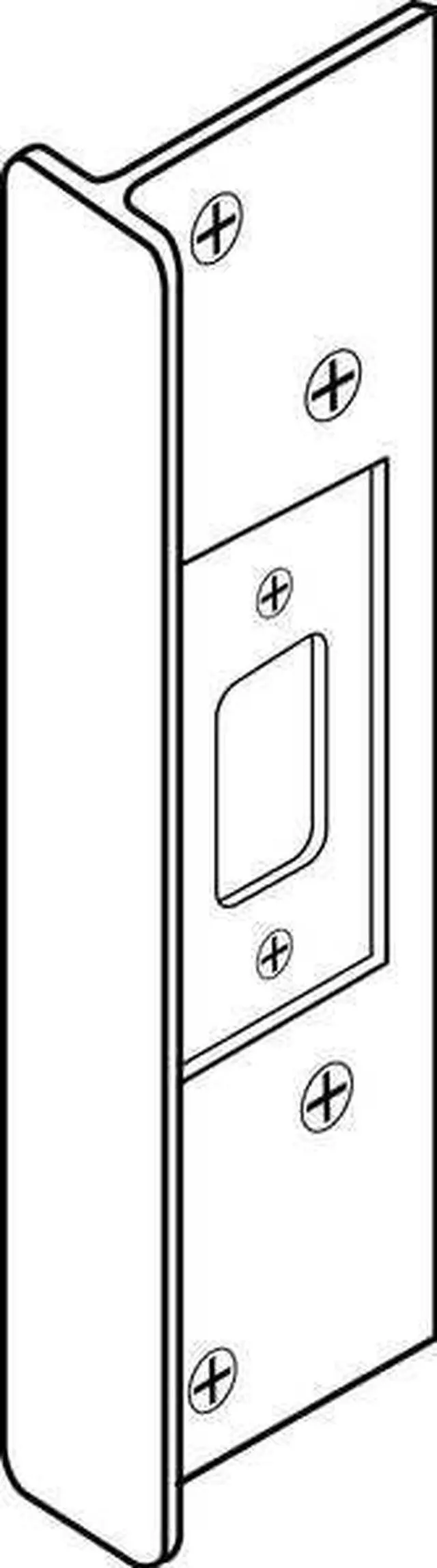 Alt view image 3 of 3 - ZORO SELECT 2MDH5 Door Latch Guard, Aluminum, Aluminum, 6"L x 1-3/4"W