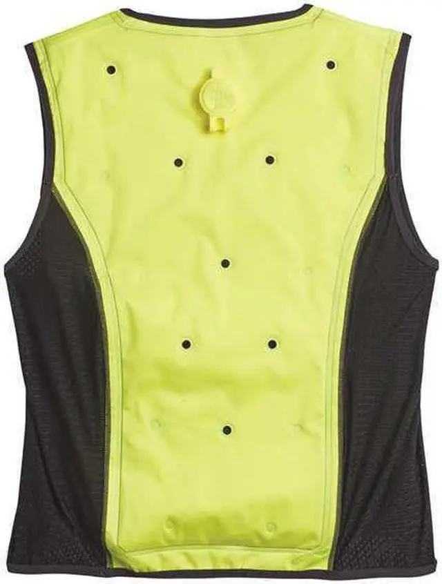 Alt view image 2 of 3 - ERGODYNE 6685 Large Evaporative Cooling Vest, Lime