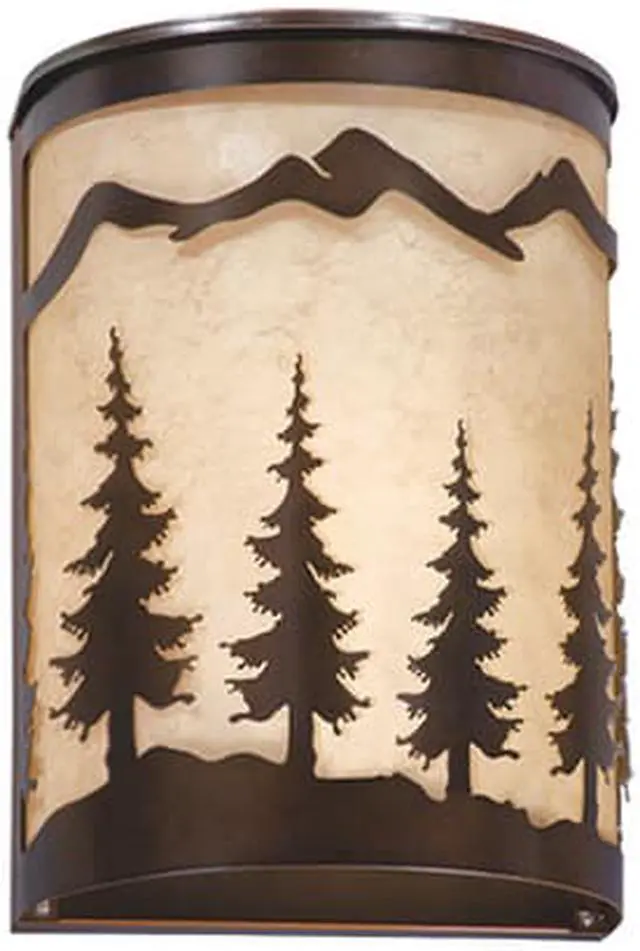 Alt view image 4 of 5 - Vaxcel Yosemite 8" Wall Sconce Burnished Bronze - WS55508BBZ