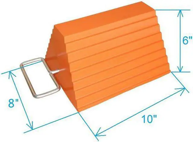 Alt view image 2 of 3 - ZORO SELECT 1GUK3 Wheel Chock, 10 In W x 6 In H