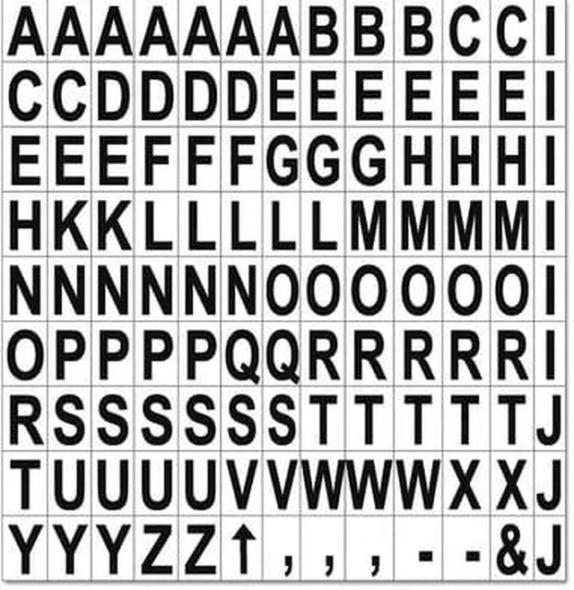 Alt view image 6 of 7 - Bi-silique Interchangeable Magnetic Board Accessories Letters Black 3/4"h KT2220