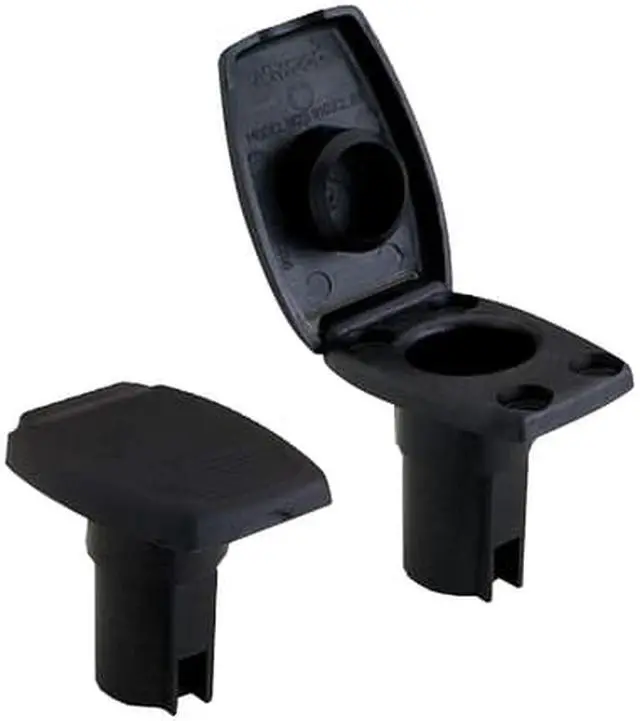 Alt view image 5 of 9 - Attwood Oval 2-Pin Base f/Angled Pole - Black