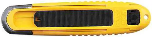 Alt view image 5 of 7 - Safety Utility Knife, 6 In., Black/Ylw