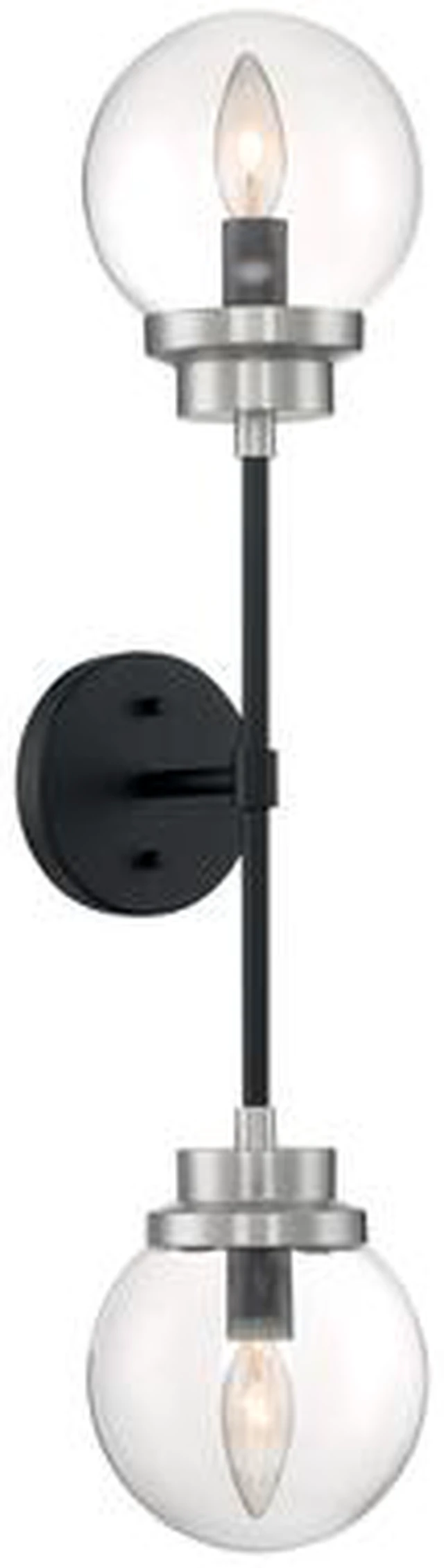 Main image of NUVO 60/7132 Fixture, Indr Sconce, 2-Lght, Incandescent, 60W, 120V, B10,