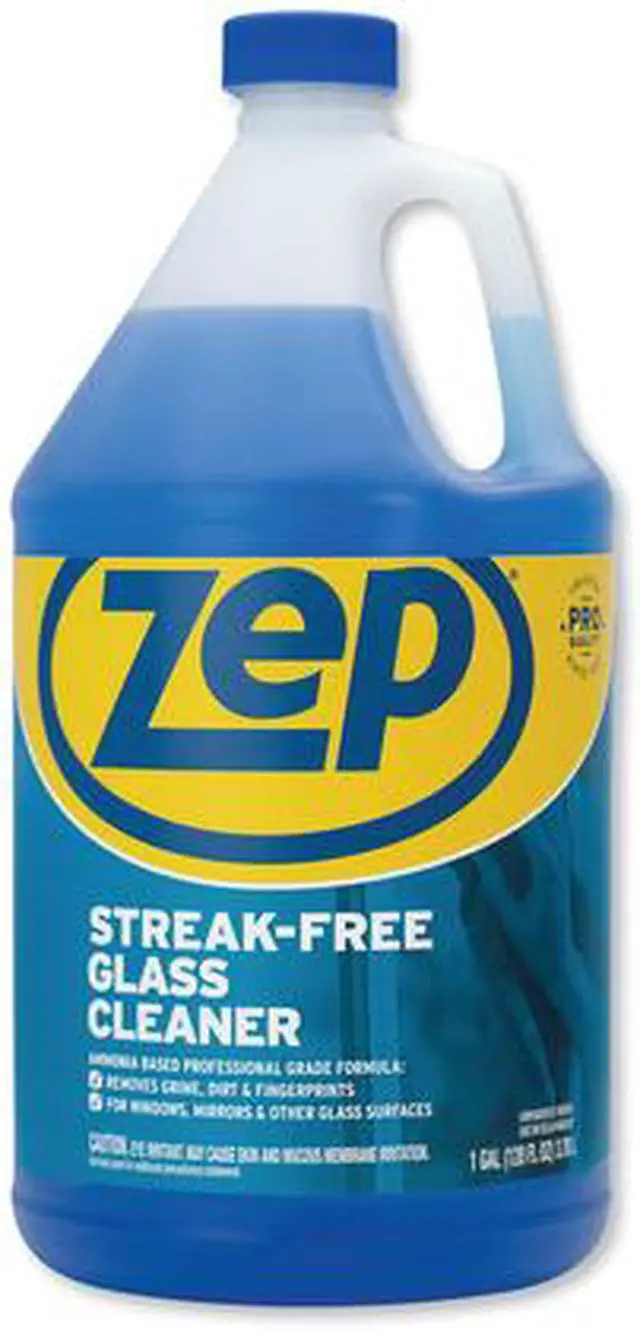 Alt view image 6 of 7 - Zep Streak-free Glass Cleaner - Liquid Solution, 1 gal.,  Blue