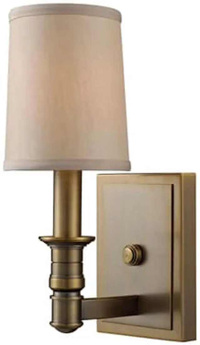 Alt view image 3 of 3 - Elk Lighting Baxter 1- Light Wall Sconce in Brushed Antique Brass - 31260-1