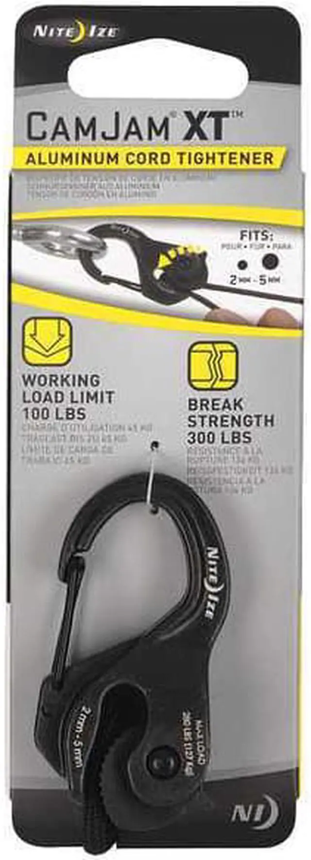 Alt view image 4 of 4 - NITE IZE NCJSA-01-R8 Rope Tightener,Black,Aluminum