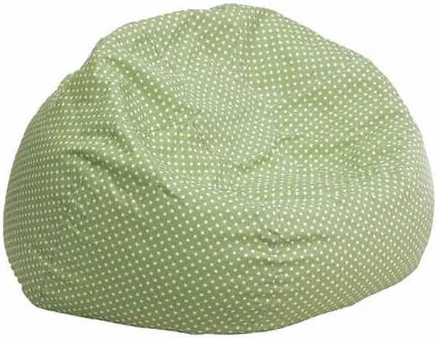 Alt view image 7 of 14 - Small Green Dot Bean Bag Chair for Kids and Teens