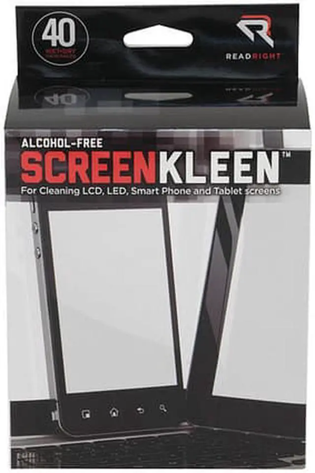 Alt view image 8 of 16 - Read Right Screenkleen Alcohol-Free Wet Wipes, Cloth, 5 X 5, 40/Box RR1391