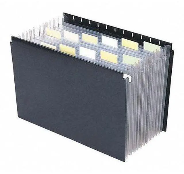 Alt view image 9 of 17 - Smead Hanging Expanding File Portable Ltr 11-7/8"x9-1/4" BK 65125