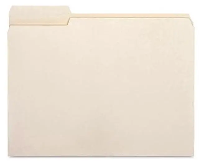 Alt view image 7 of 8 - Business Source File Folder 1/3 Cut Left Tab 1-Ply 3/4" Exp. Ltr 100/BX MLA