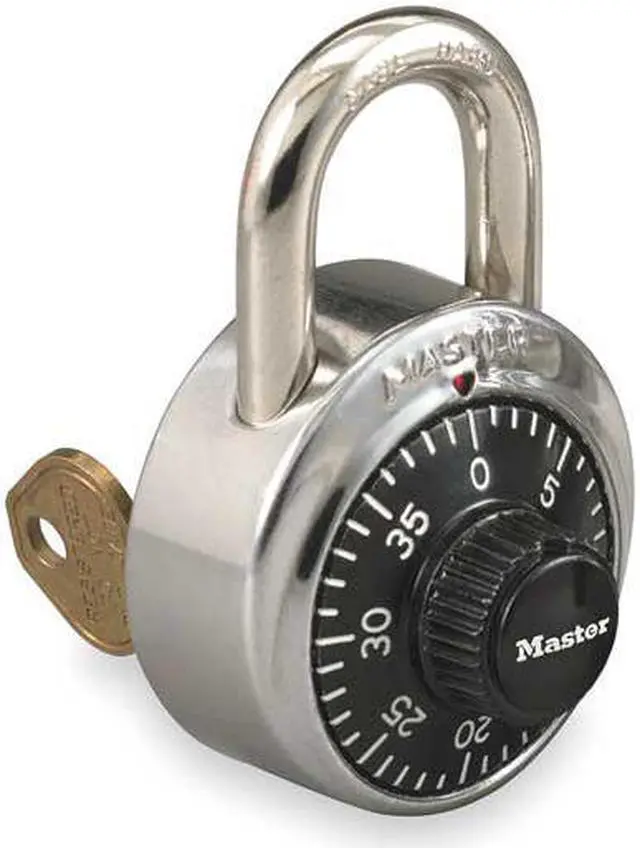 Alt view image 4 of 4 - Combination Padlock, Front, 1 Dial, SS