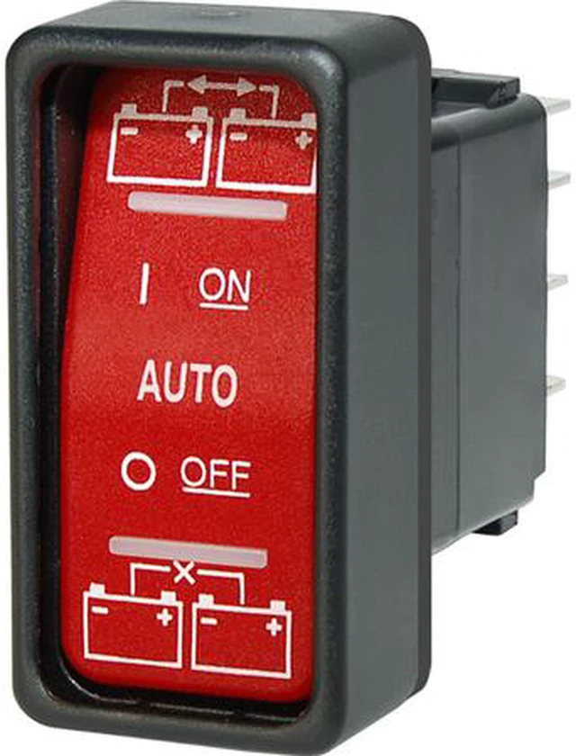 Alt view image 3 of 6 - Blue Sea Systems SPDT Remote Control ON-OFF-ON Contura Switch for ML Automati...