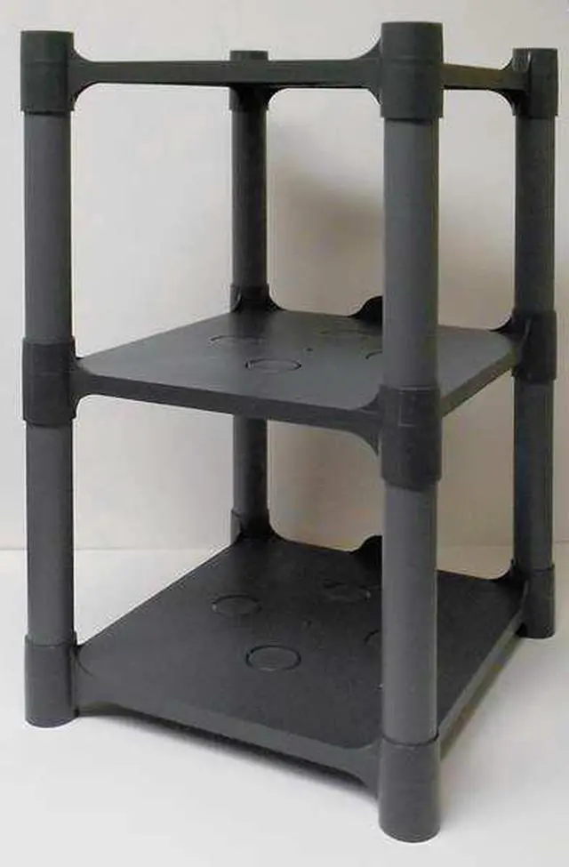 Alt view image 2 of 2 - ZORO SELECT 190127 Freestanding Plastic Shelving, Open Style, 15 in D, 13 in W,