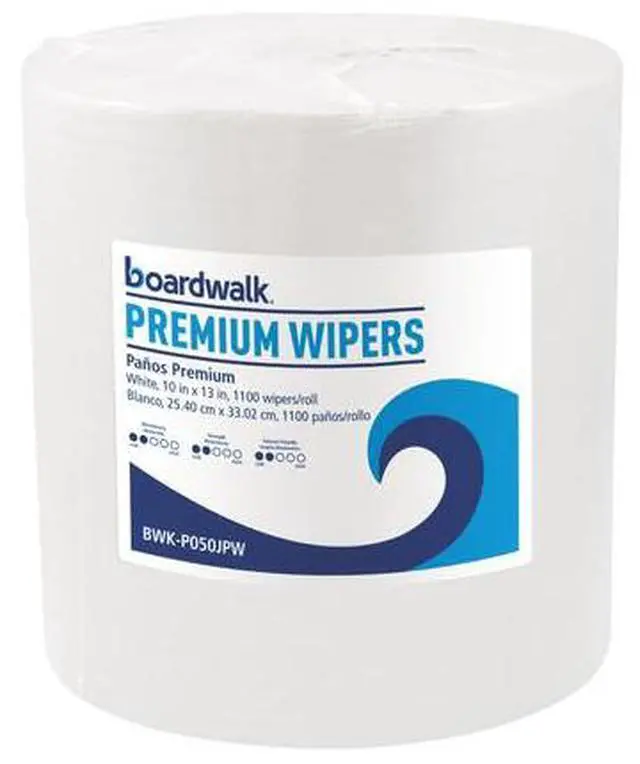 Alt view image 3 of 6 - Hydrospun Wipers, White, 10 x 13, 1100/Roll
