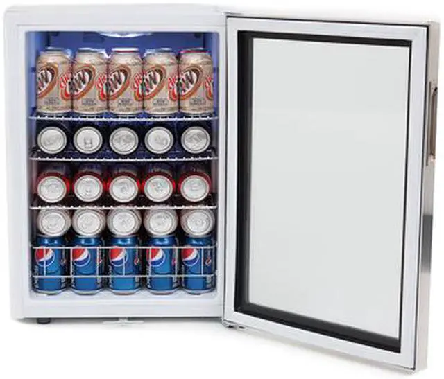 Alt view image 17 of 20 - Whynter BR-091WS Beverage Refrigerator With Lock - Stainless Steel 90 Can Capacity