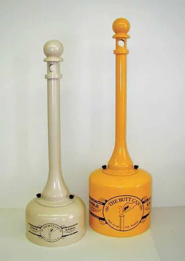 Alt view image 4 of 6 - EAGLE 1205 Cigarette Receptacle,5 gal.,Yellow