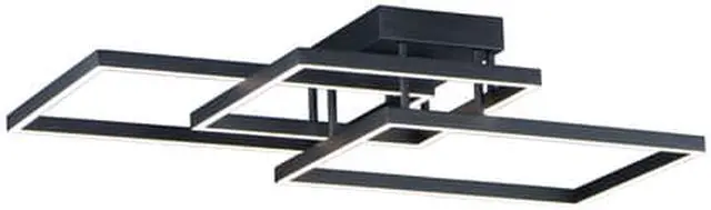 Main image of ET2 E21513-BK Traverse LED 3-Light 23.5" Wide Black Flush Mount Light