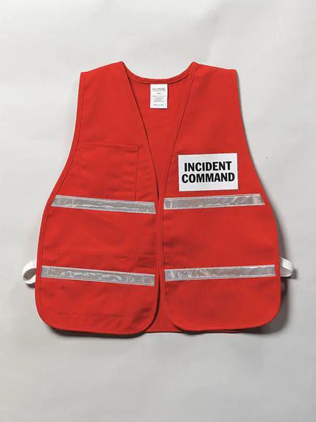 Alt view image 3 of 6 - CONDOR 8ZH81 Safety Vest,Red,Universal