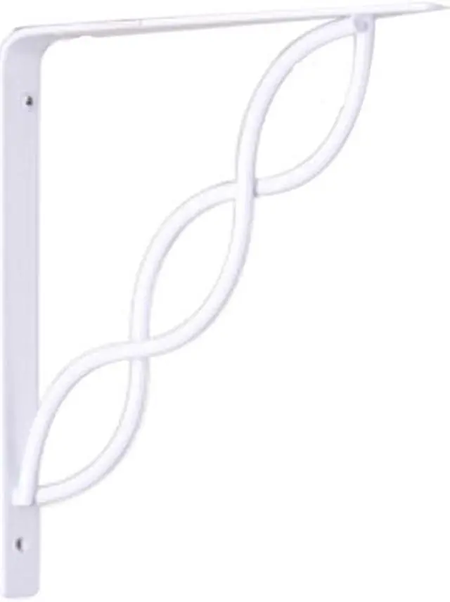 Alt view image 4 of 4 - JOHN STERLING RP-0091-8WT 8 IN White Scroll Shelf Bracket