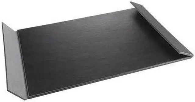 Alt view image 5 of 9 - Artistic Monticello Desk Pad with Fold-Out Sides 24 x 14 Black 5240BG