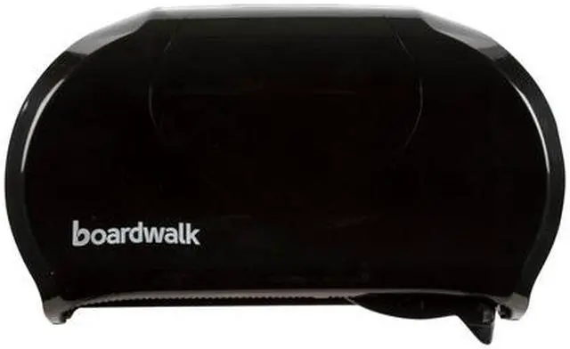 Alt view image 3 of 12 - Boardwalk Standard Twin Toilet Tissue Dispenser, 13 X 8 3/4, Black 1502