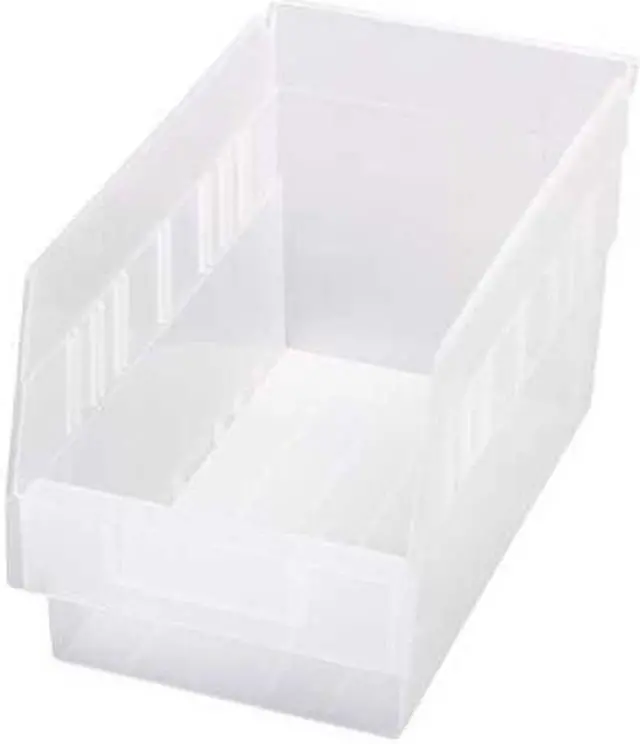 Alt view image 2 of 2 - QUANTUM STORAGE SYSTEMS QSB202CL Clear Shelf Bin, 11-5/8"L x 6-5/8"W x 6"H