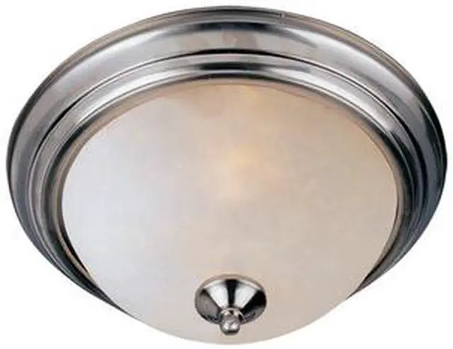 Alt view image 2 of 3 - Maxim 5849FTSN 6 x 11.5 in. Essentials 2-Light Flush Mount, Satin Nickel