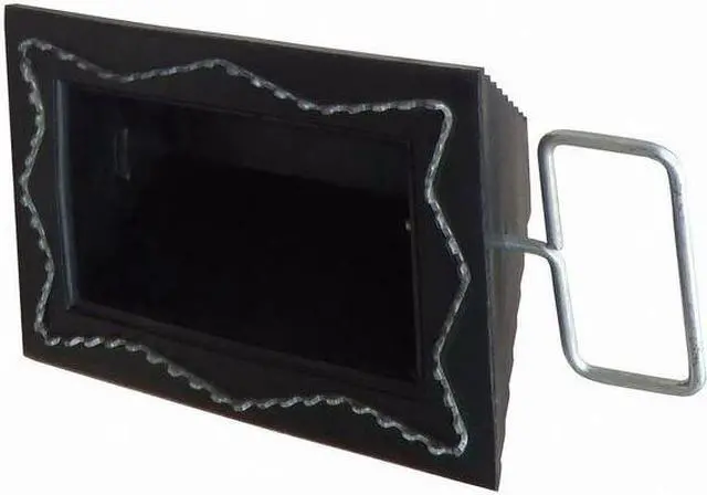 Alt view image 4 of 4 - ZORO SELECT 22XW88 Wheel Chock,Molded Rbr w/Stl Grab,Black