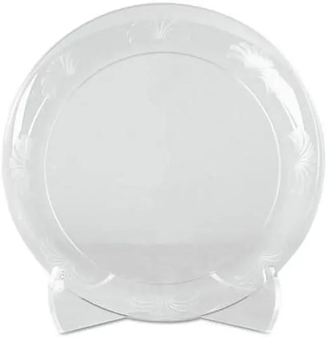 Alt view image 8 of 9 - Designerware Plates Plastic 6" Clear 180/Carton