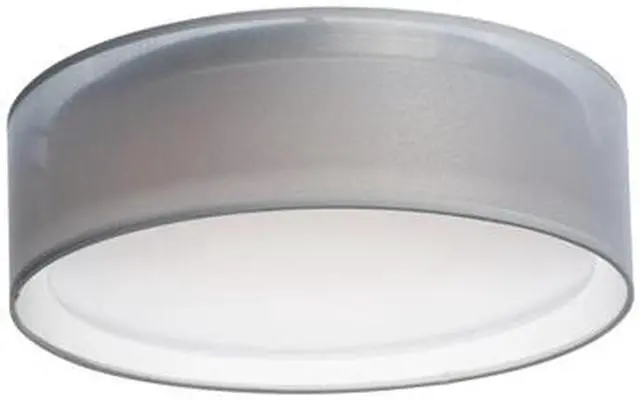 Alt view image 2 of 3 - Maxim 10220WO 16 in. Prime LED Flush Mount Ceiling Light, White Organza
