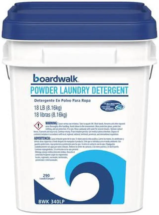 Alt view image 12 of 13 - Boardwalk Laundry Detergent Powder, Crisp Clean Scent, 18 Lb Pail 340LP