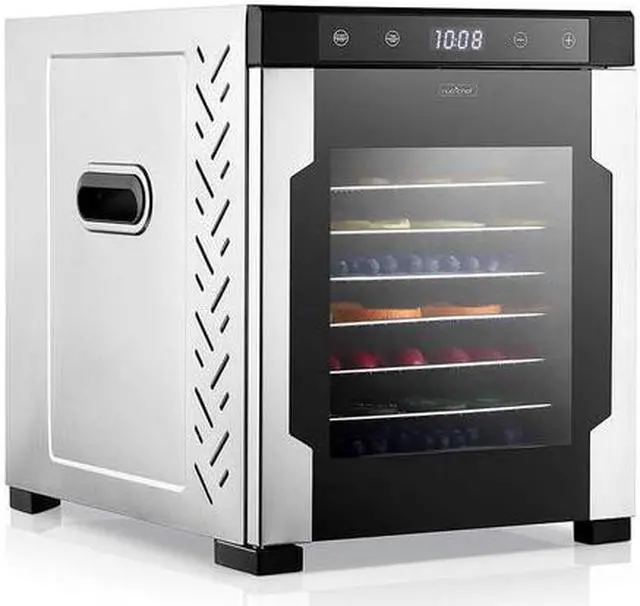 Alt view image 2 of 13 - NutriChef NCFD10S 10 Shelf 900W Kitchen Countertop Food Dehydrator with Timer