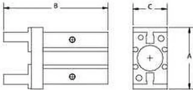 Alt view image 3 of 3 - SMC MHZ2-16D Linear Guide Air Gripper,Parallel