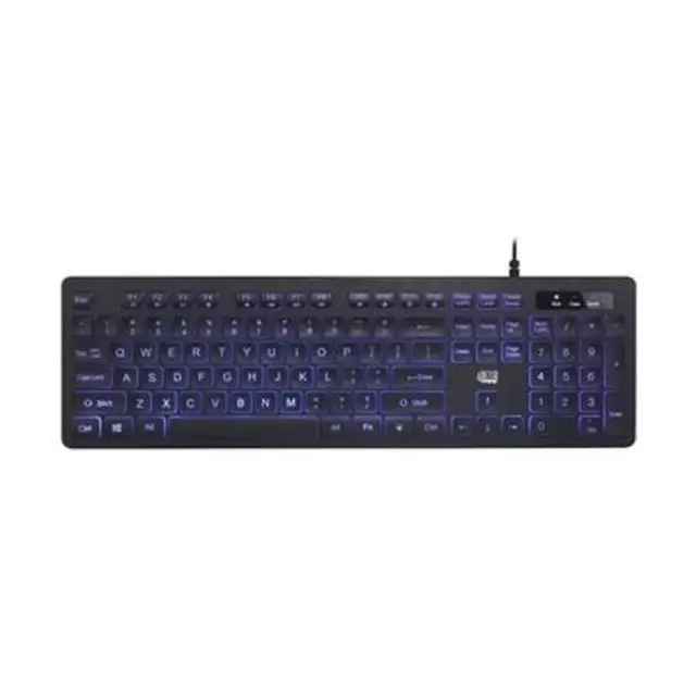 Alt view image 11 of 20 - ADESSO AKB-139EB ADESSO 2X LARGE PRINT , ON AND OFF ILLIMINATED BACKLIGHT USB KEYBOARD, INTERNE