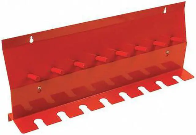 Alt view image 3 of 5 - STEELMAN 50010 8-Slot Wall Mounted Storage Bracket for Tools, Sockets, Wrenches, and Extensions
