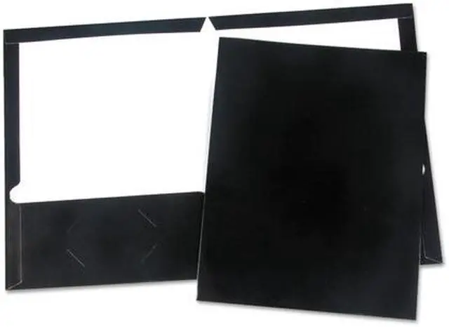 Alt view image 3 of 7 - Universal Laminated Two-Pocket Folder - UNV56416