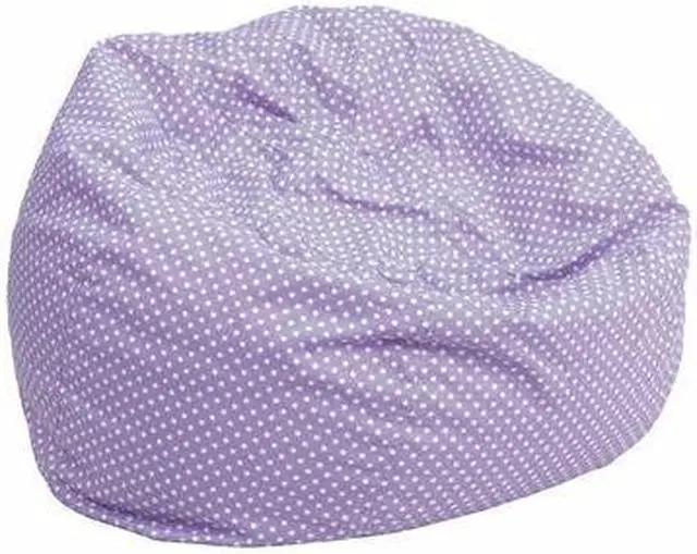 Alt view image 4 of 19 - Small Lavender Dot Bean Bag Chair for Kids and Teens