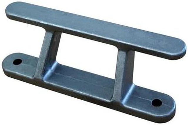 Alt view image 2 of 5 - Dock Edge Angled Aluminum Rail Cleat - 8 inch Angled Rail Cleat
