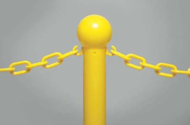 Alt view image 4 of 7 - ZORO SELECT 99902-4 3" Diameter Stanchion - Yellow (4-pack)