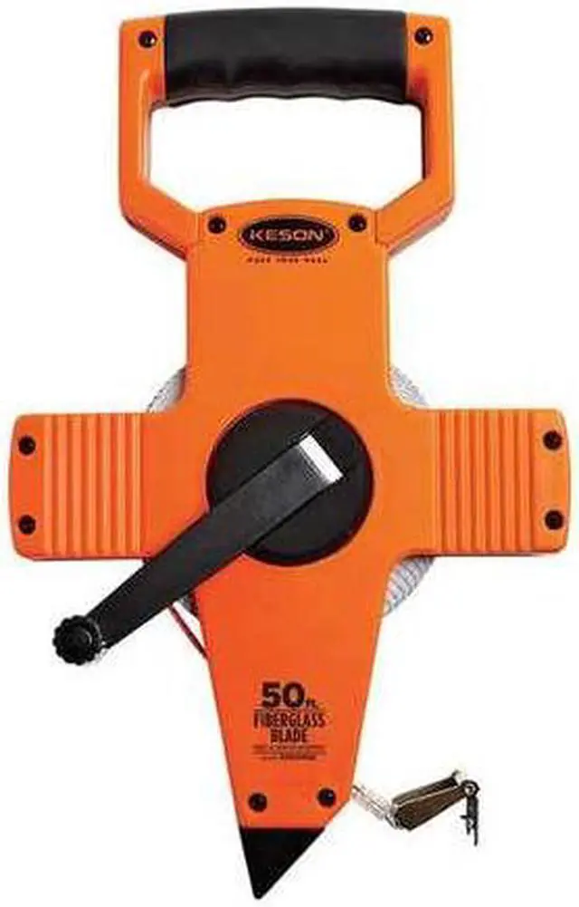 Alt view image 2 of 8 - Keson Tape Measure,1/2 In x 50 ft/15m,Pumpkin  OTR-10M-50
