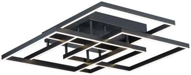 Main image of ET2 E21518-BK Traverse LED 4-Light 31" Wide Black Flush Mount Light