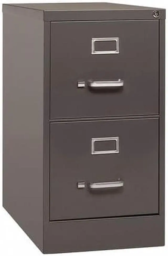 Alt view image 8 of 14 - Lorell LLR60156 Vertical File, 2 Drawer, 15 in. x 26.5 in. x 28.38 in., Medium Tone