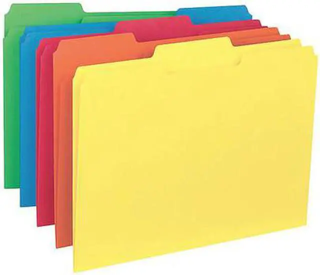Alt view image 5 of 7 - Business Source File Folder Interior Ltr 1/3" Cut 100/BX AST 43561