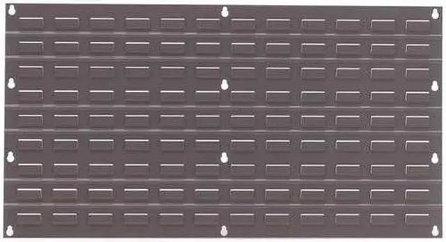Alt view image 3 of 6 - Quantum Storage Systems Louvered Panel Gray Powder Coated  Steel  QLP-3619
